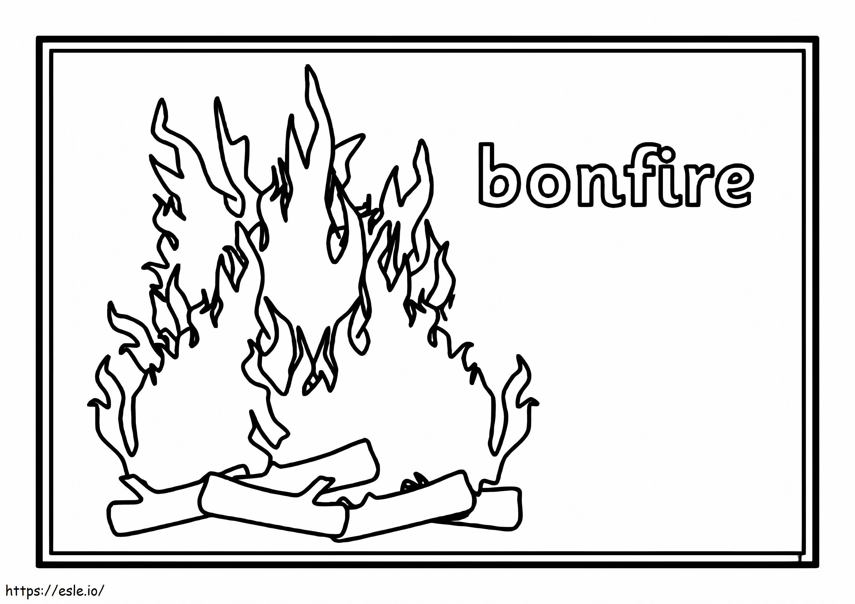 Bonfire 2 coloring page