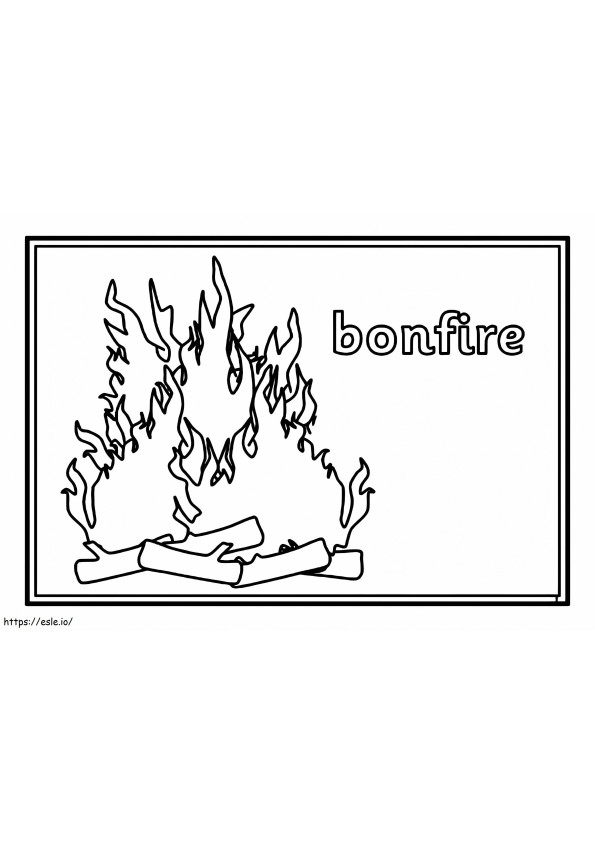 Bonfire 2 coloring page