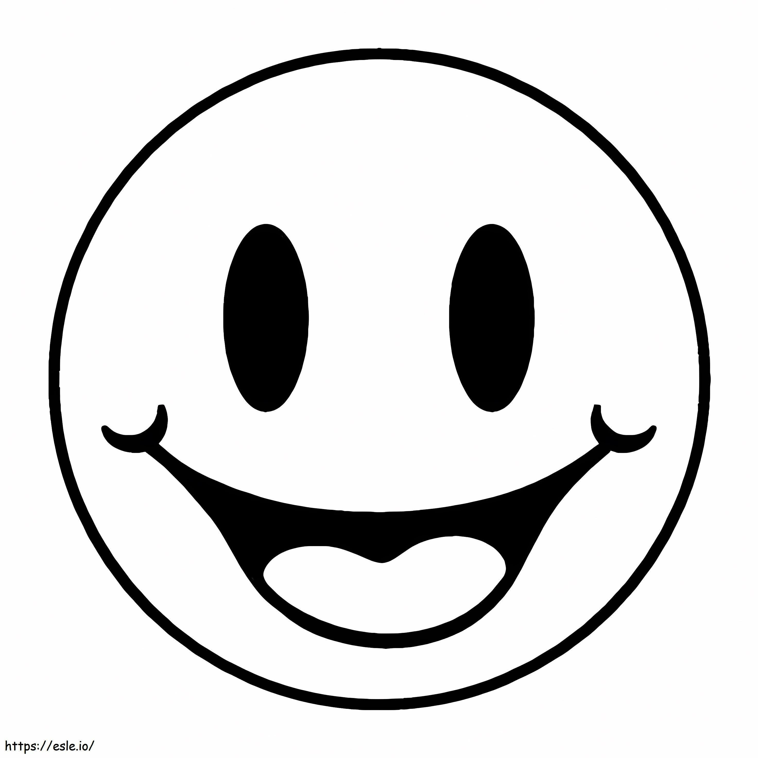 Printable Smiley Face coloring page