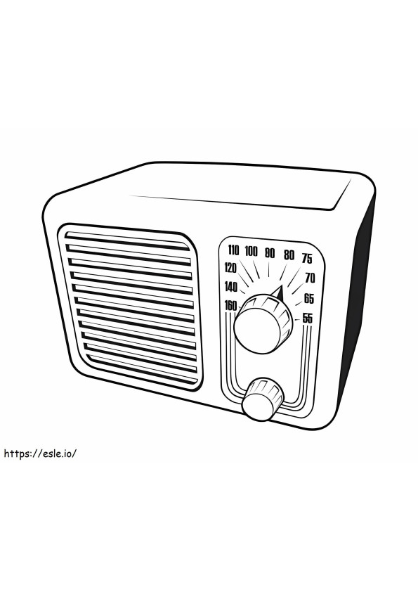 Radio antic de colorat