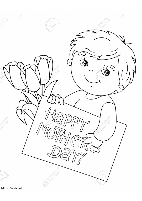 Flowers For Mother coloring page