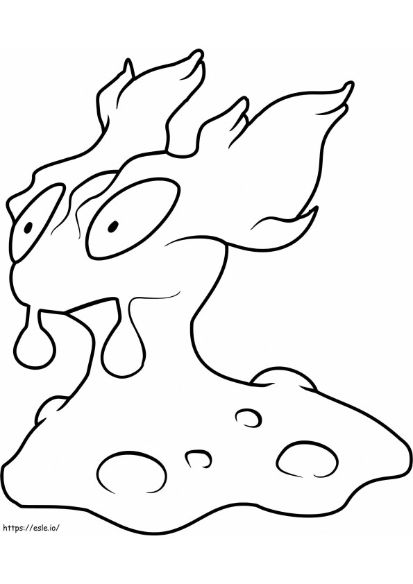 Coloriage Limagma, pas Pokémon à imprimer dessin