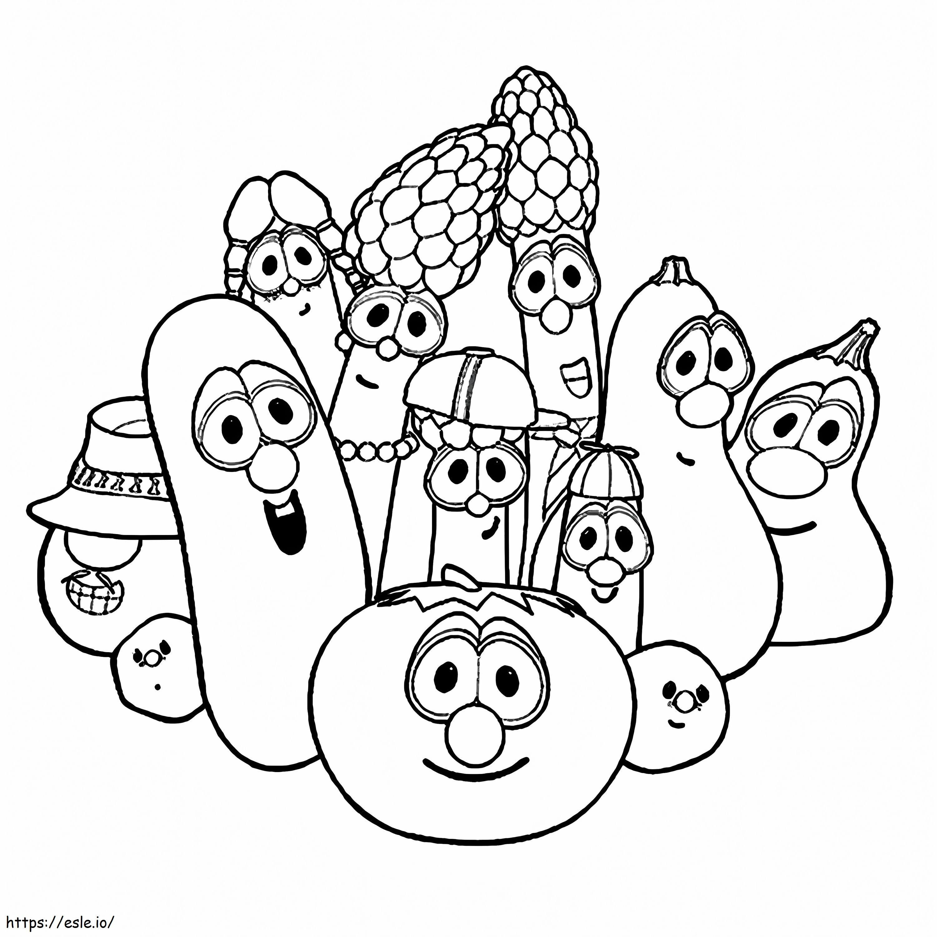 1543802274 Cartoon-Gemüse ausmalbilder