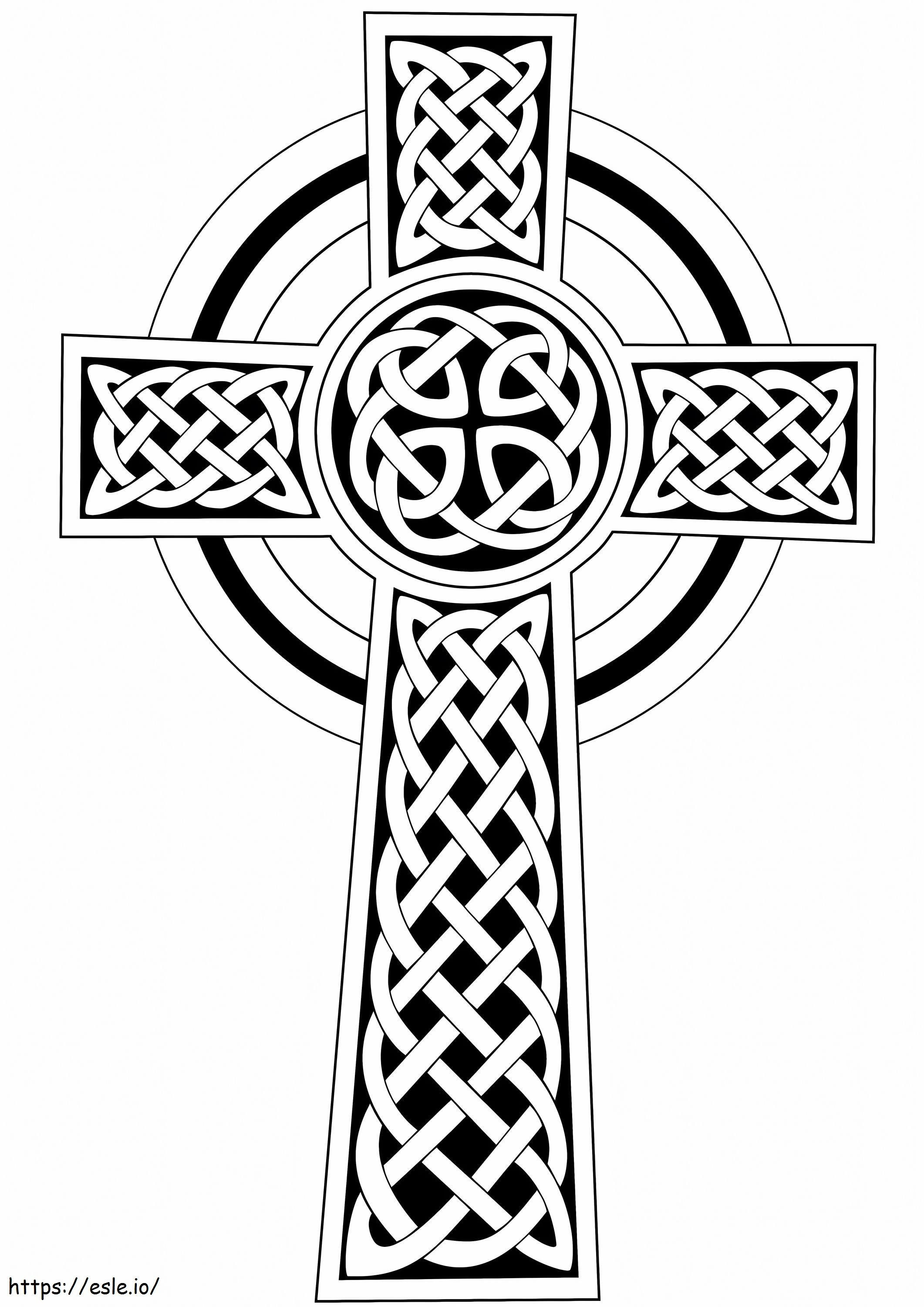 1576572070 Krzyż celtycki 1 kolorowanka