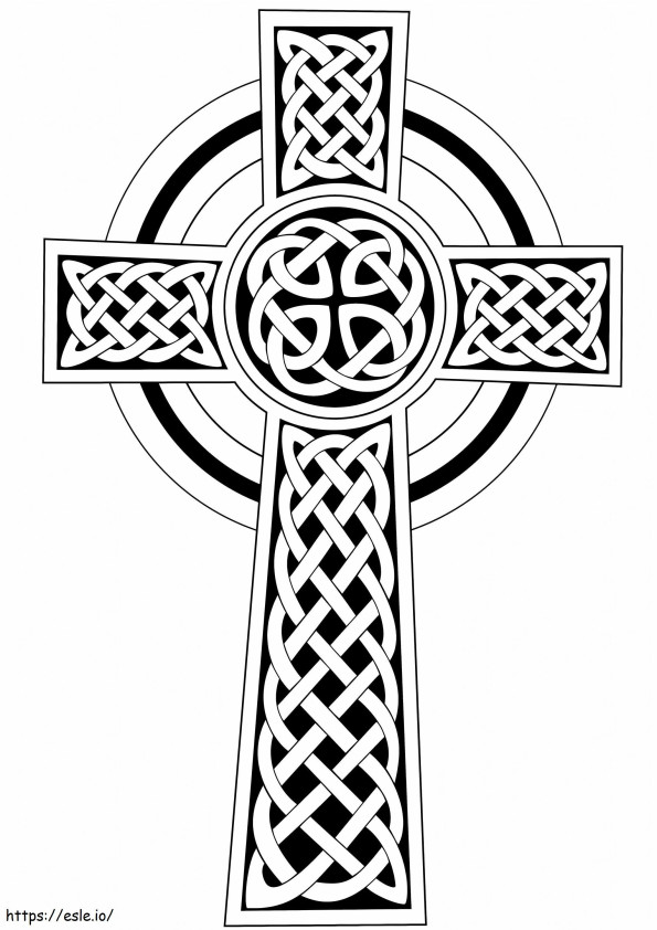 1576572070 Keltisches Kreuz 1 ausmalbilder