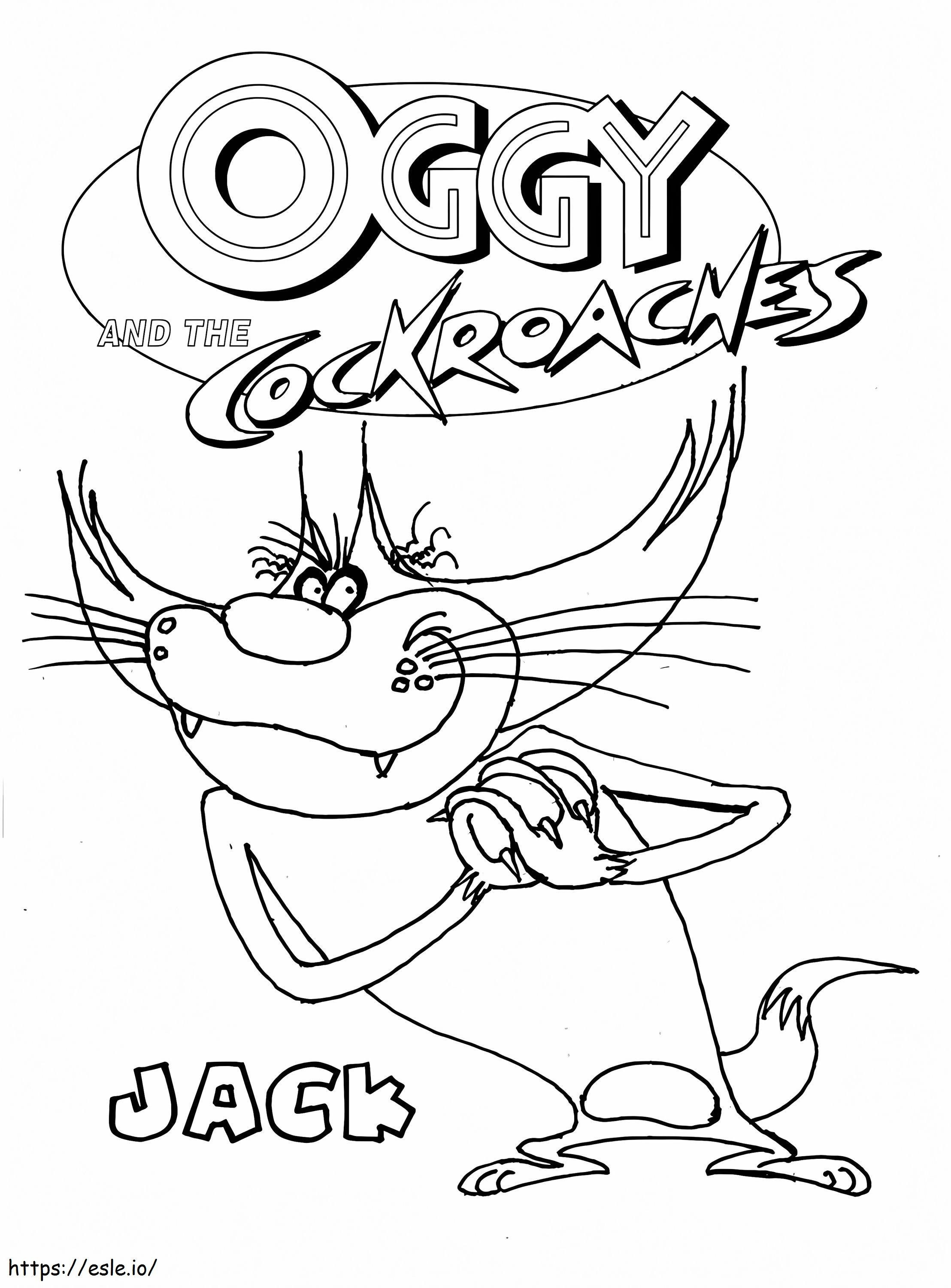 1594687885 Desenul Oggy și gândacii 11 de colorat