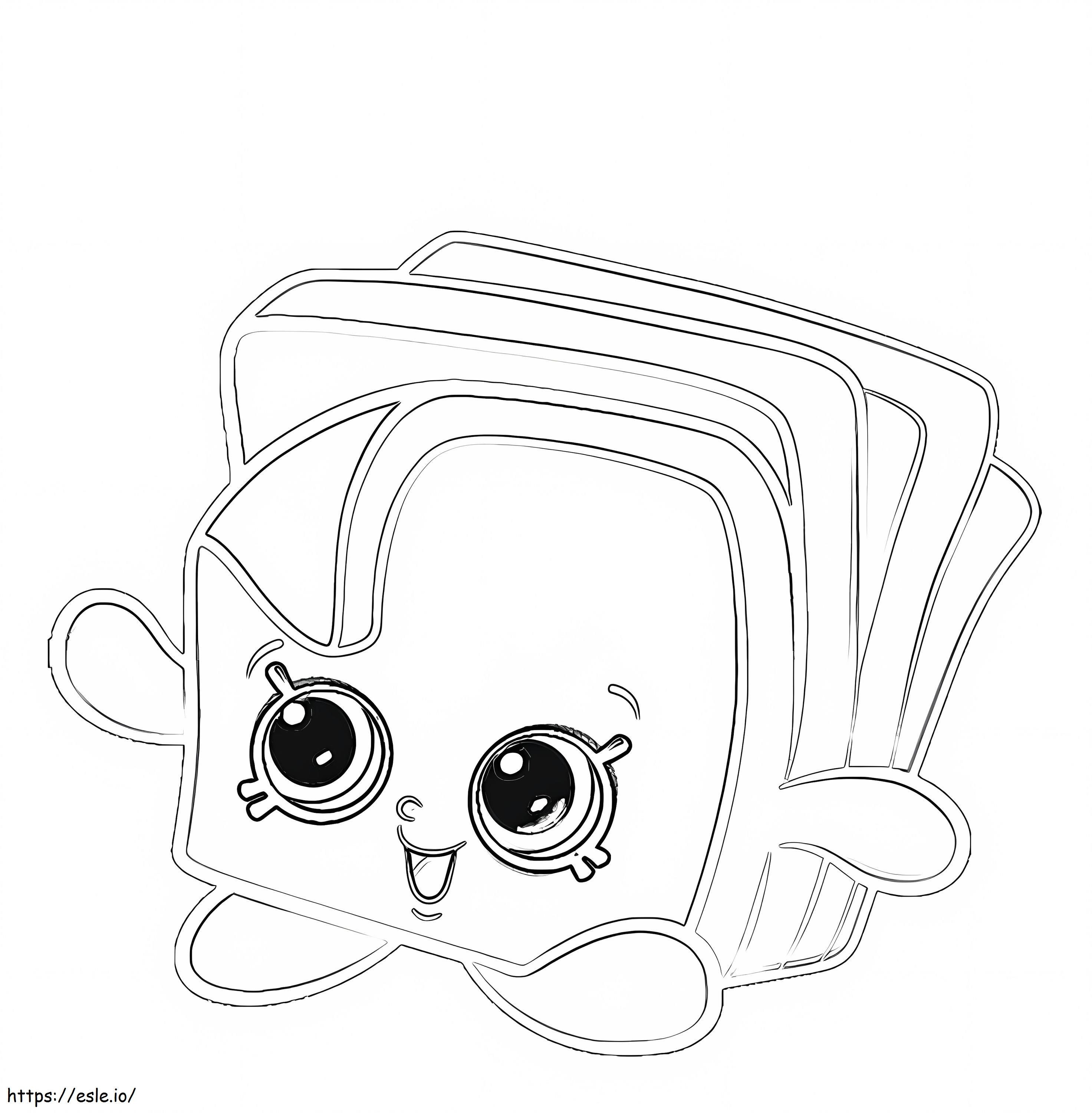 Charlie Cheese Shopkin coloring page
