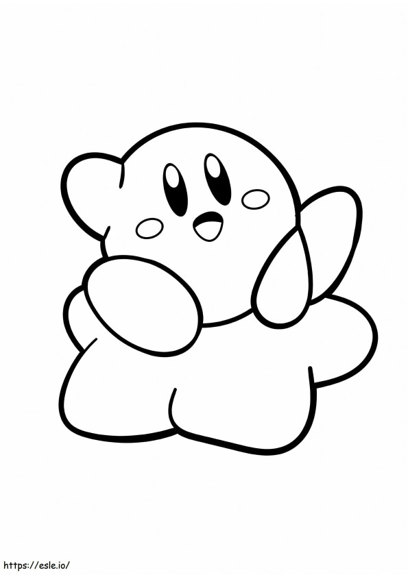 Fantastico Kirby da colorare