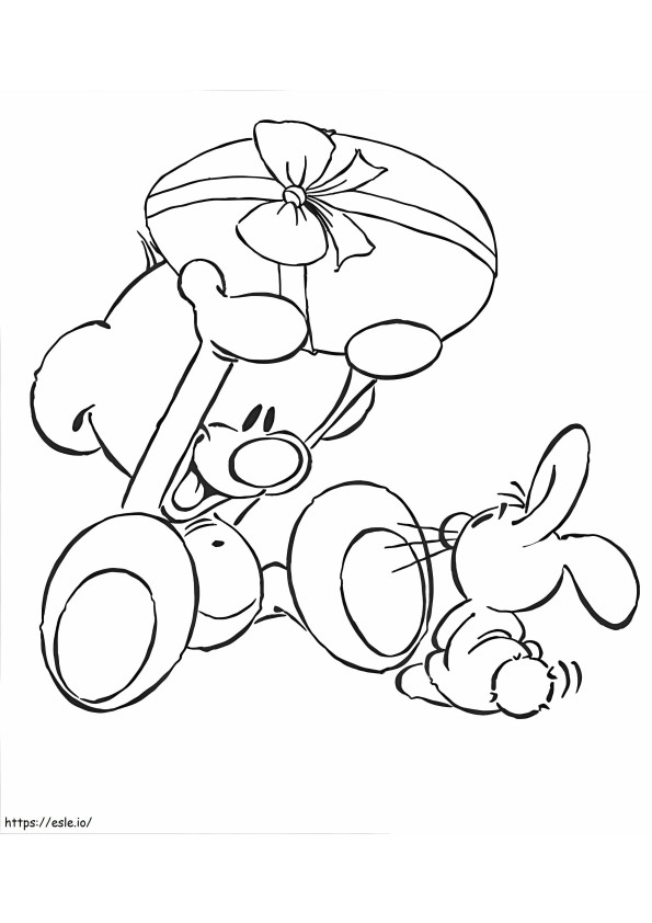 Pimboli And Bunny coloring page