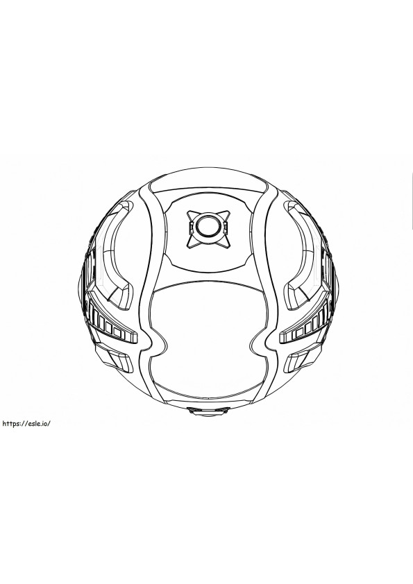 Coloriage Ballon de la Ligue Rocket à imprimer dessin