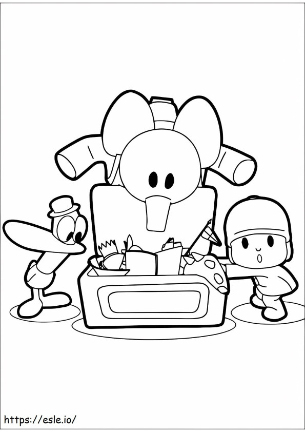 Loula Running coloring page