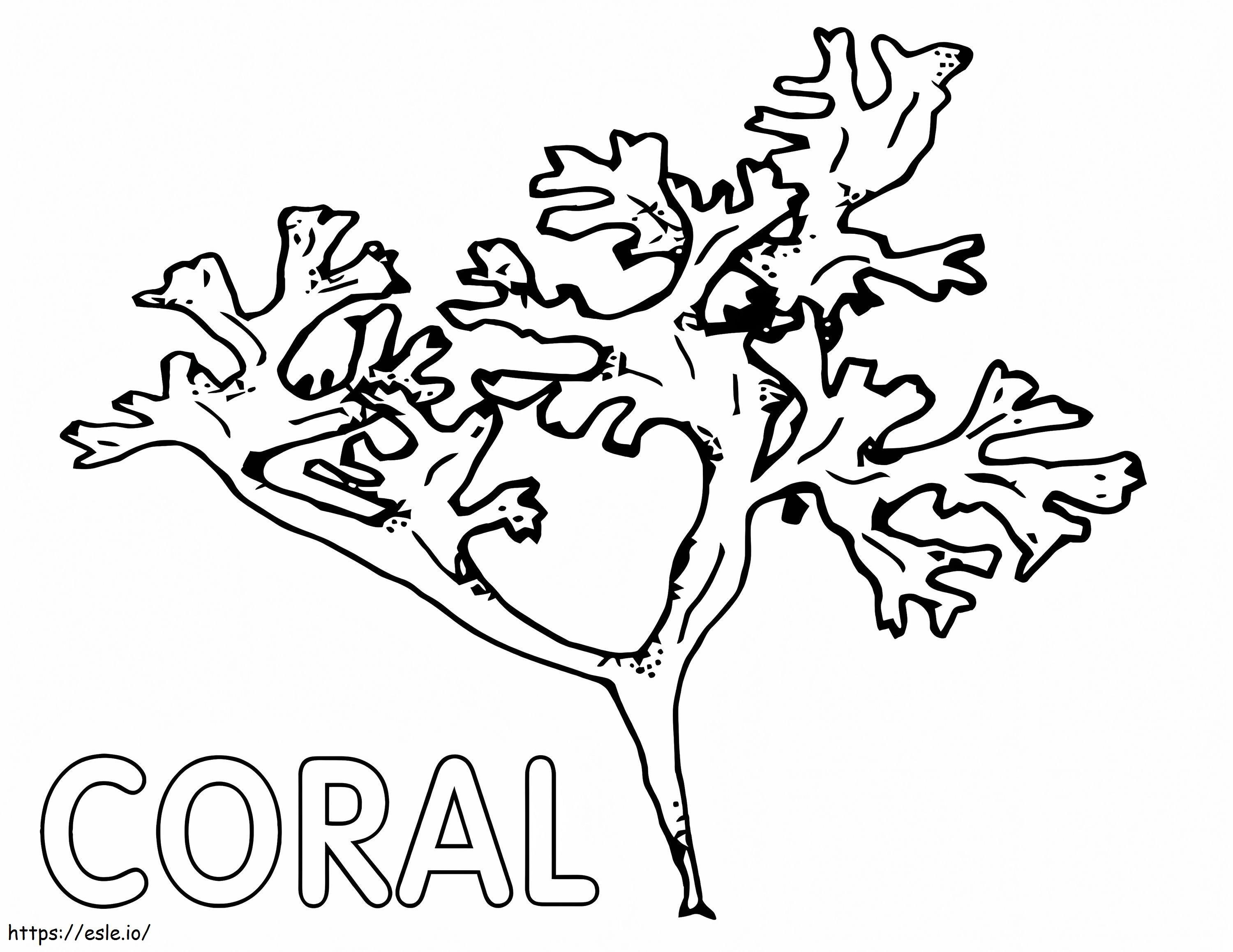 Coral Printable coloring page