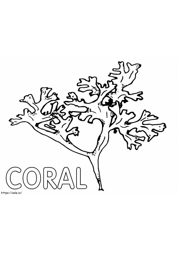 Coral Printable de colorat