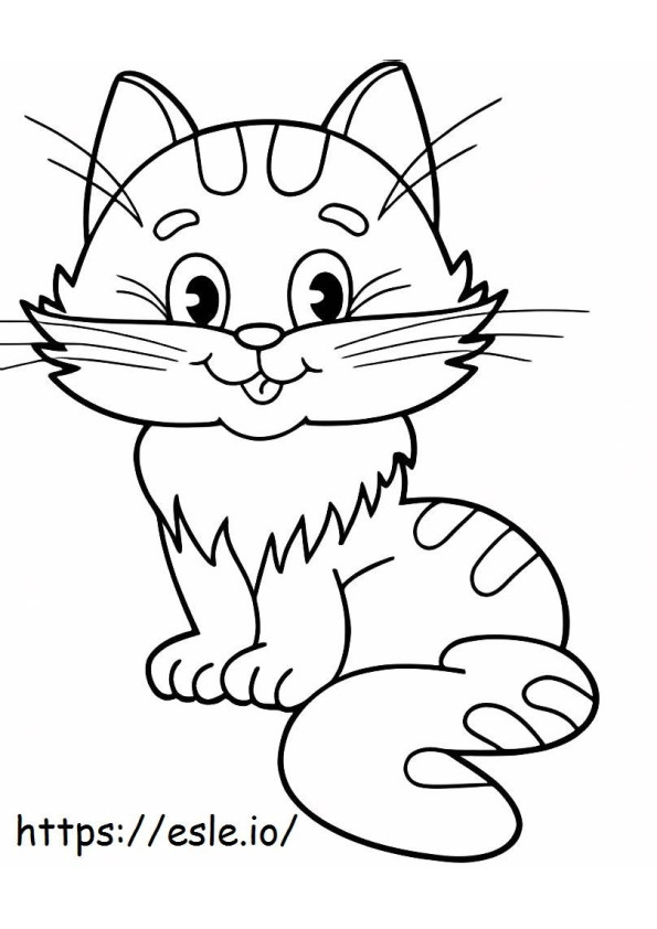 Awesome Kitten coloring page