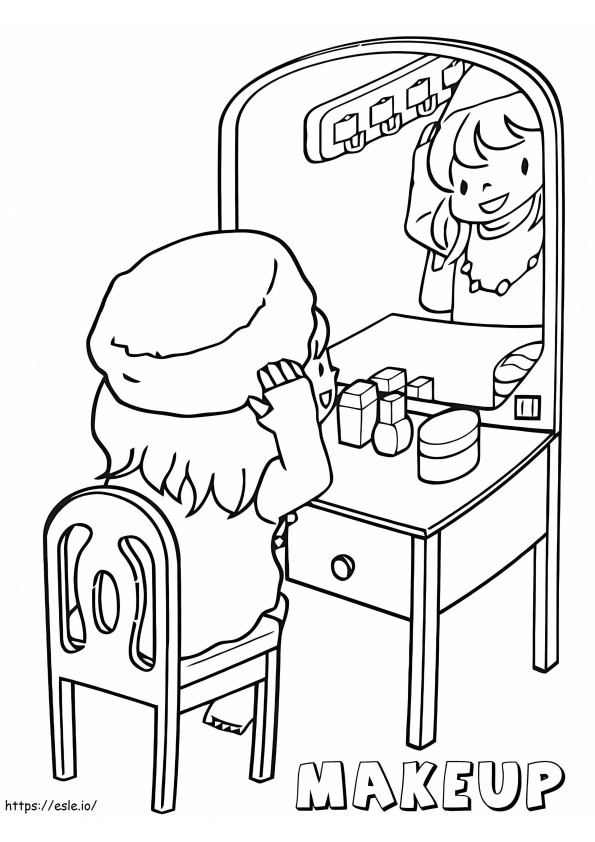 Makeup 7 coloring page