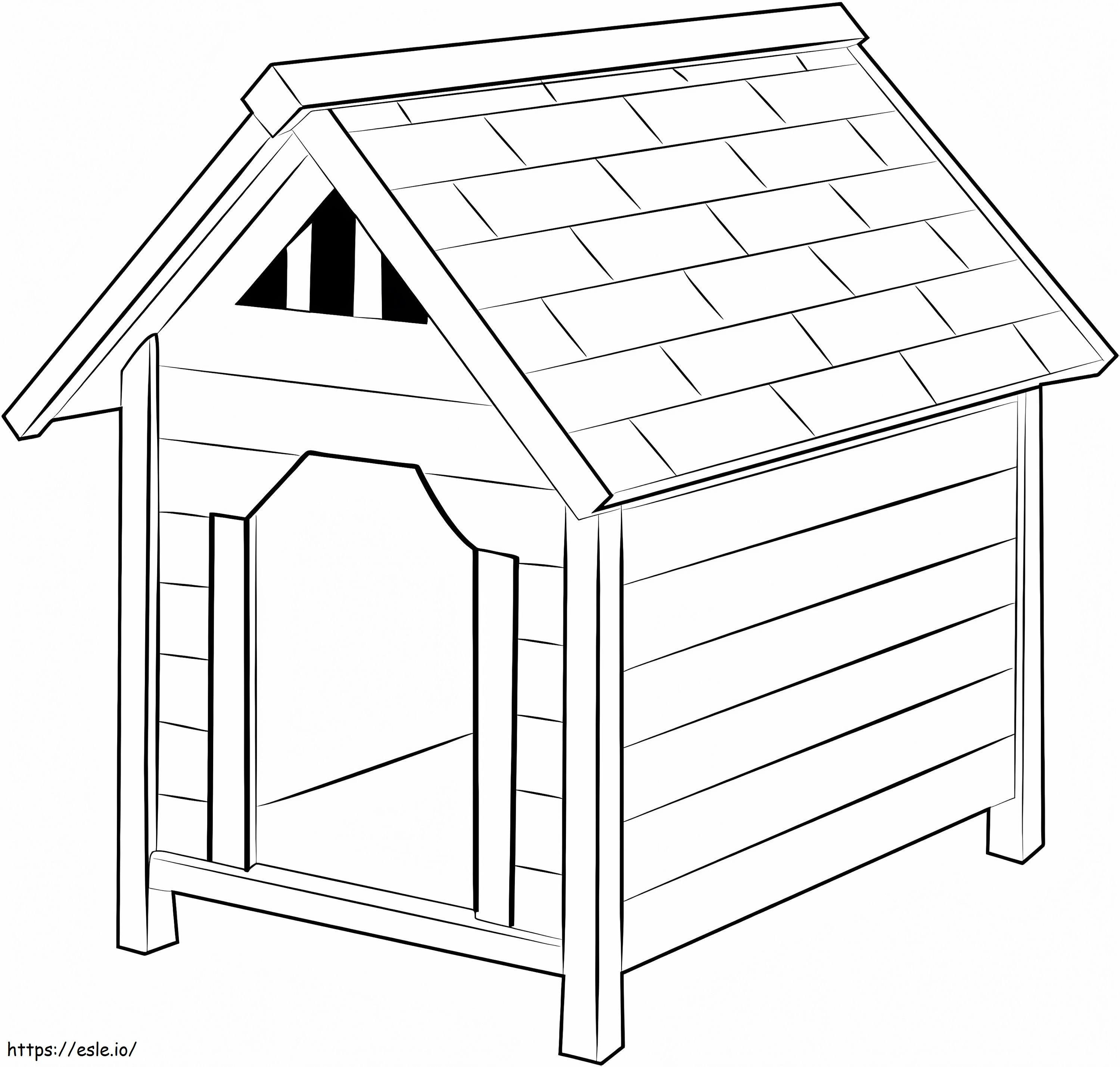 印刷可能な犬小屋 ぬりえ - 塗り絵