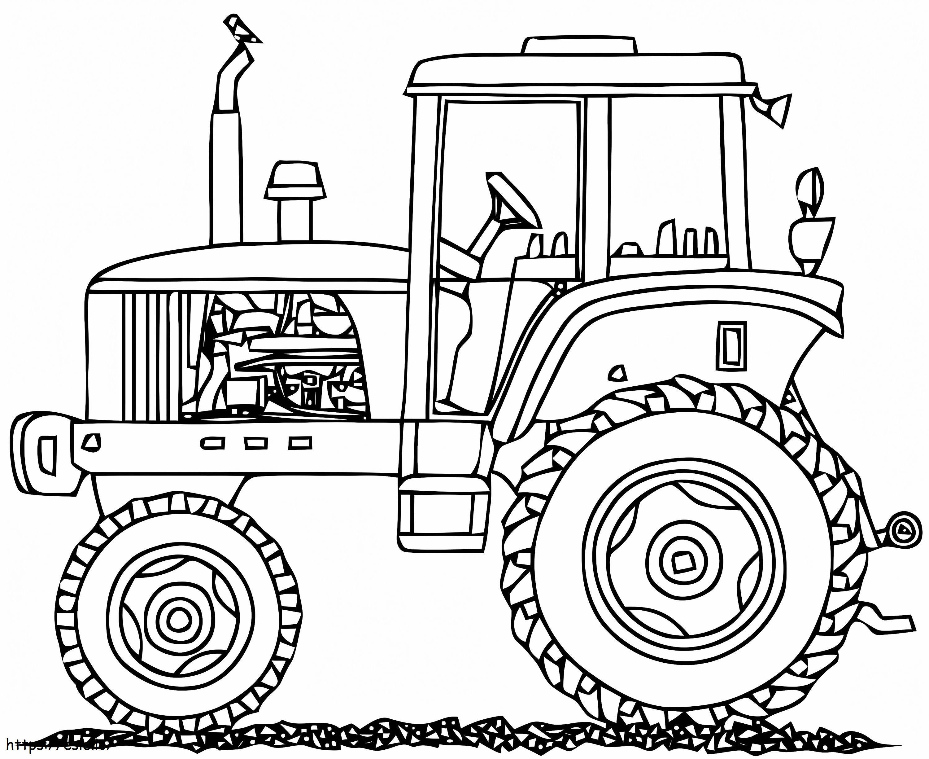 Coloriage Tracteur normal à imprimer dessin