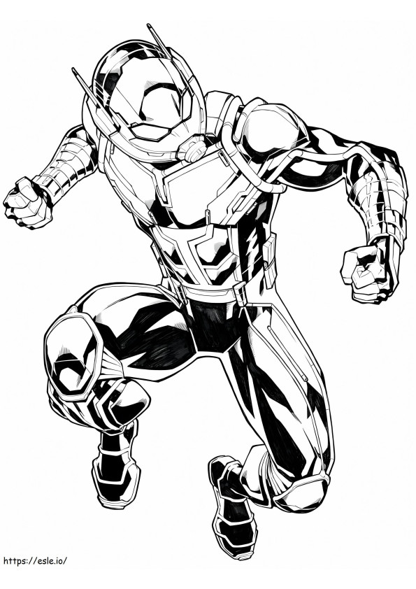 Cartoon Ant Man coloring page