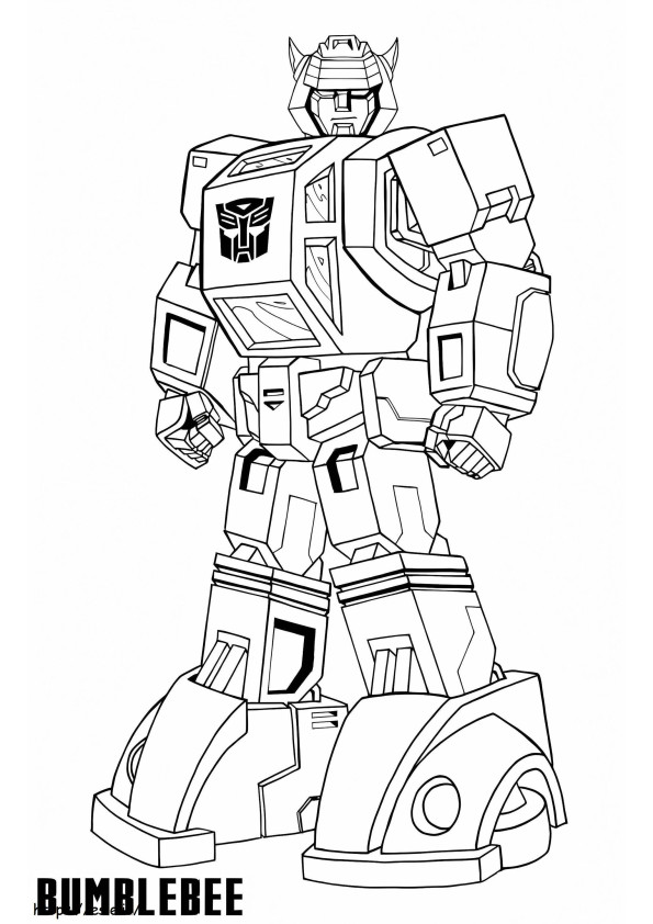 Bumblebee The Cartoon coloring page