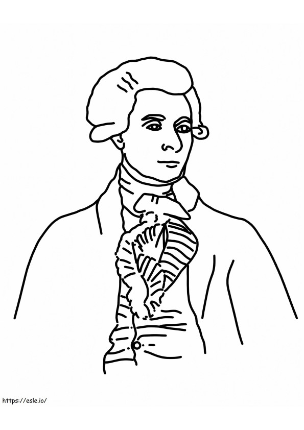 Coloriage Thomas Jefferson5 à imprimer dessin