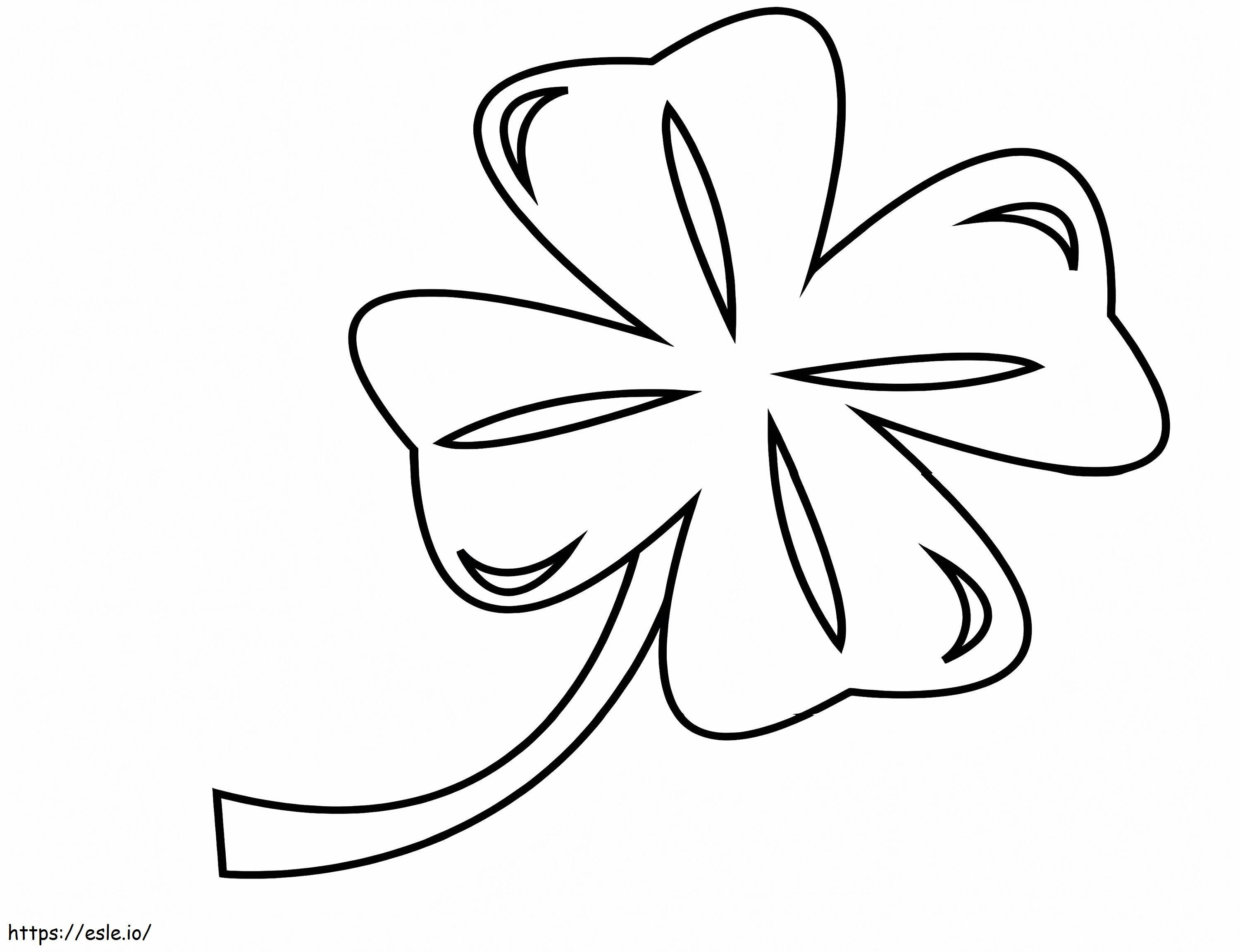 Four Leaf Clover 11 coloring page