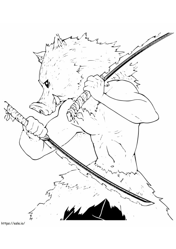 It Washes Avec Epee coloring page