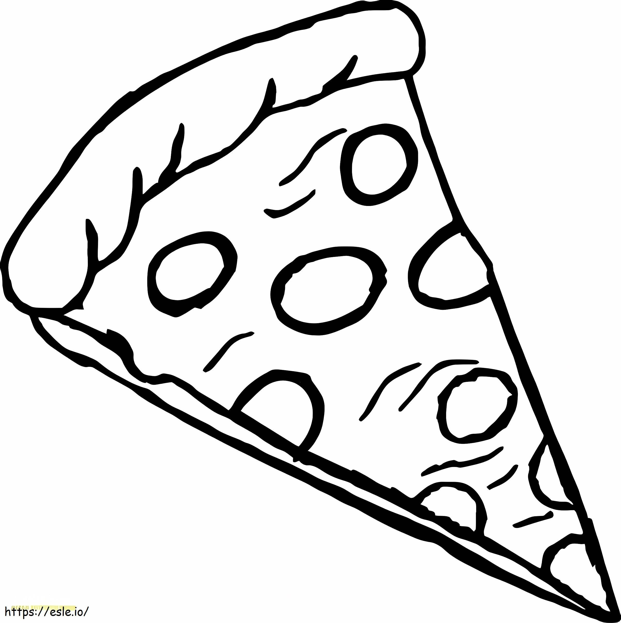 Pizza einfach ausmalbilder