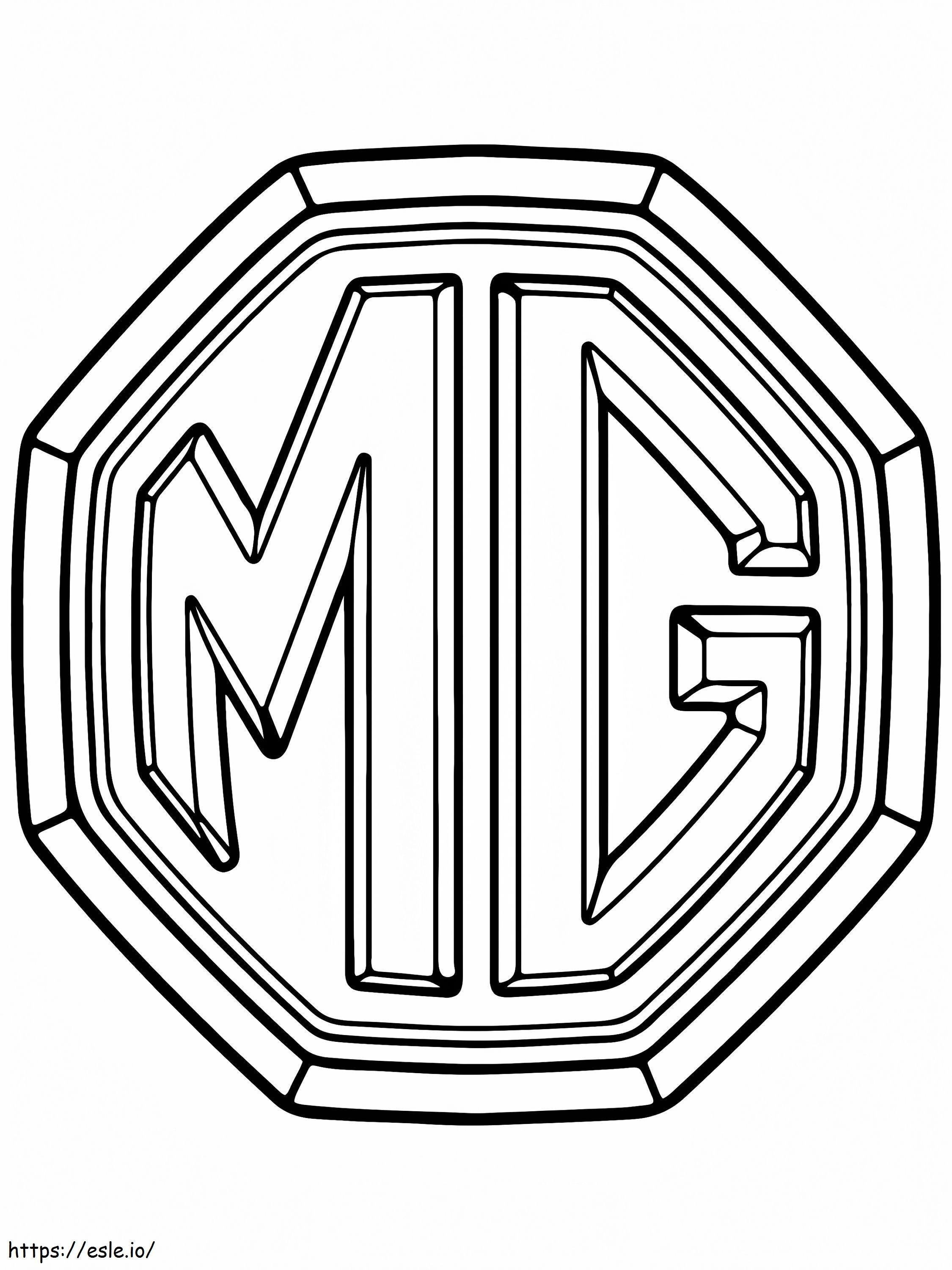 Logo dell'auto Mg da colorare
