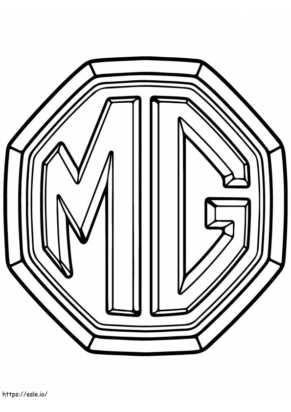 Logo samochodu Mg kolorowanka
