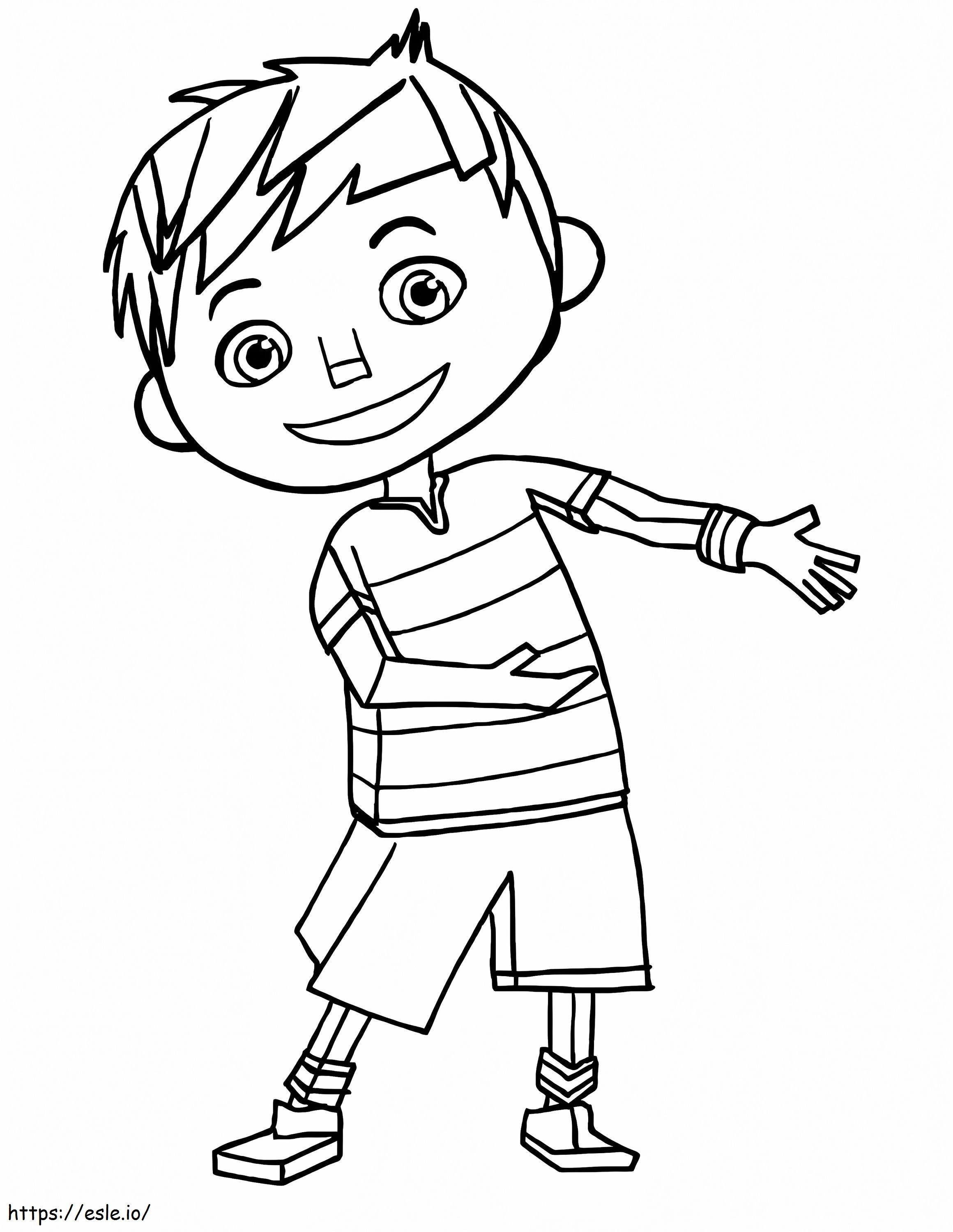 Zack In Zack And Quack coloring page