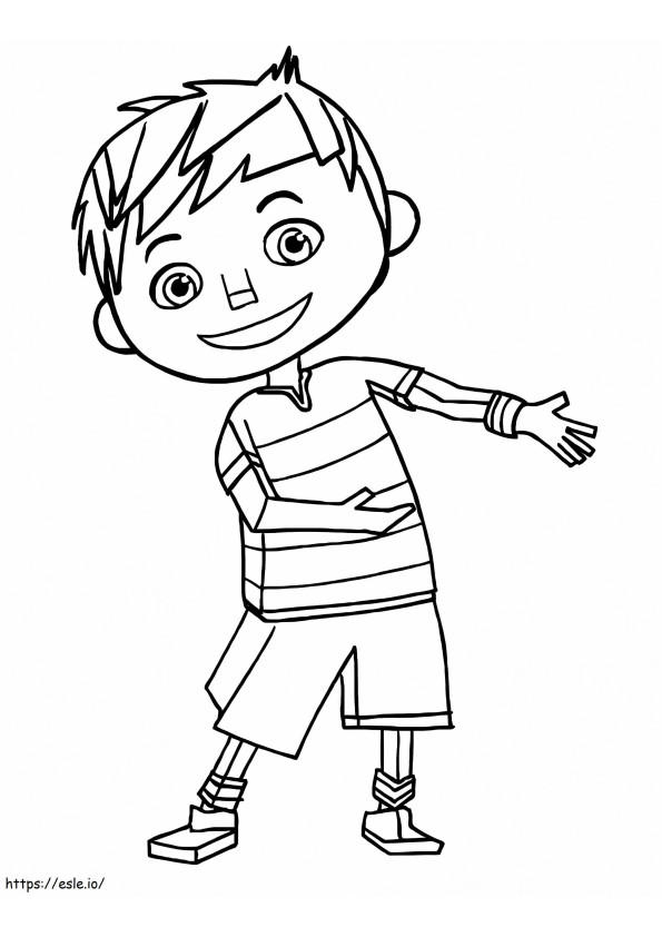 Zack In Zack And Quack coloring page