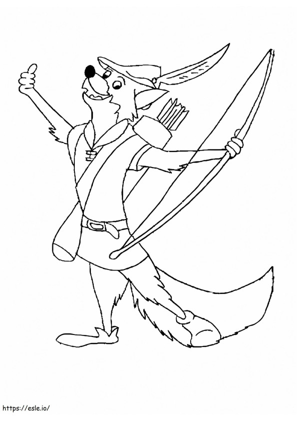 Robin Hood 5 coloring page