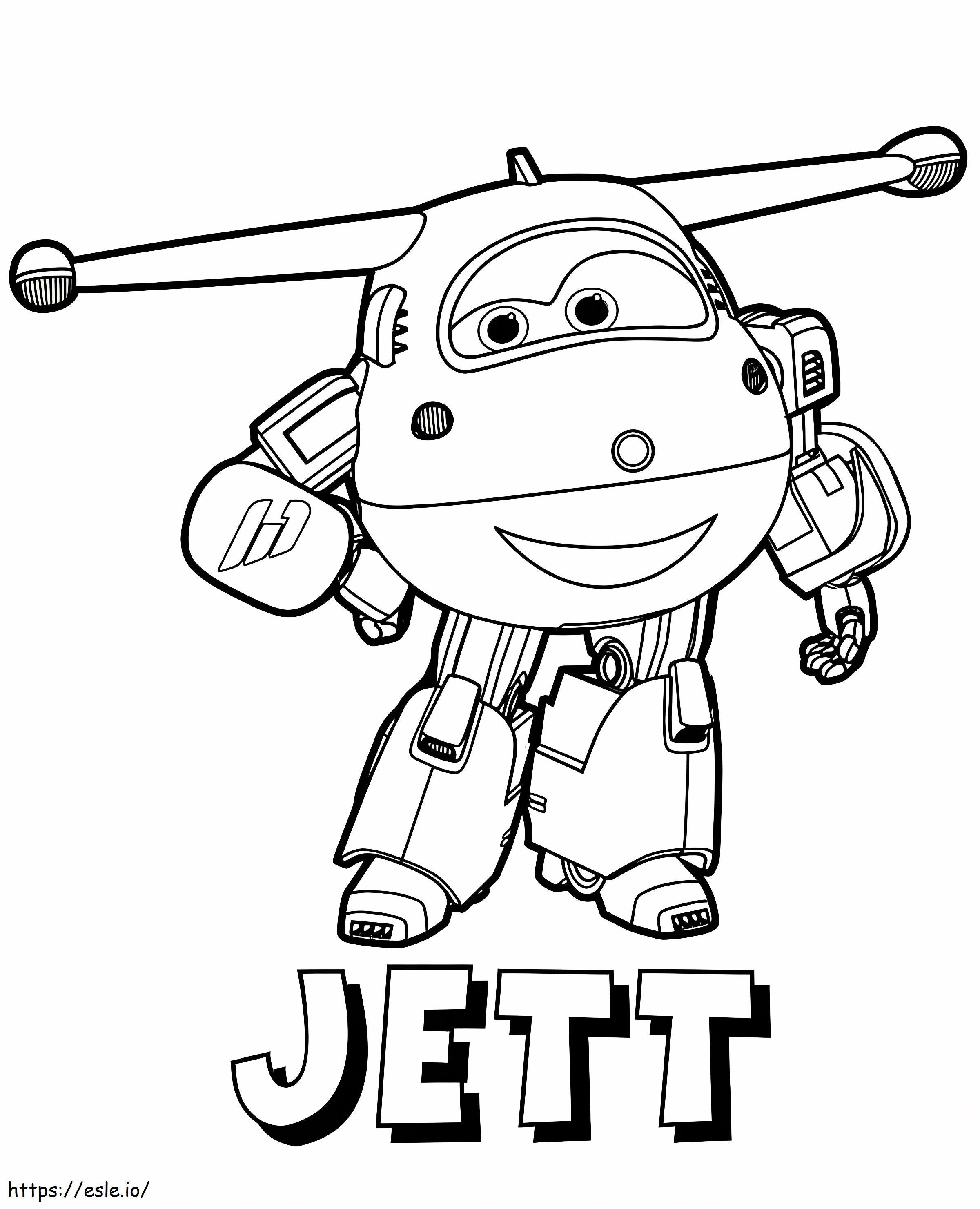 Jett Super Wings Fun coloring page