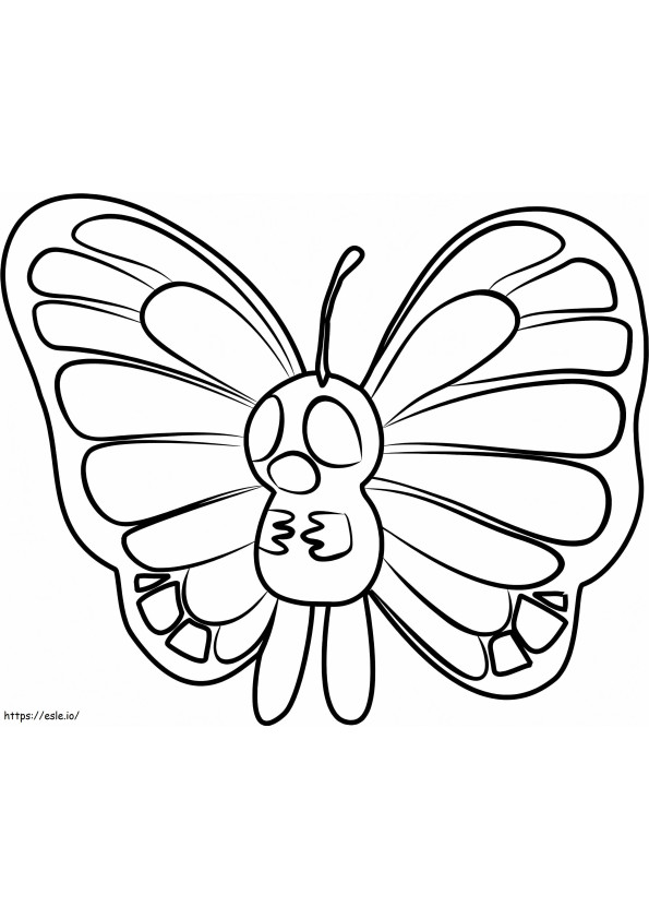 Butterfree 2 coloring page