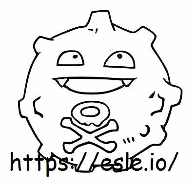 Koffing coloring page