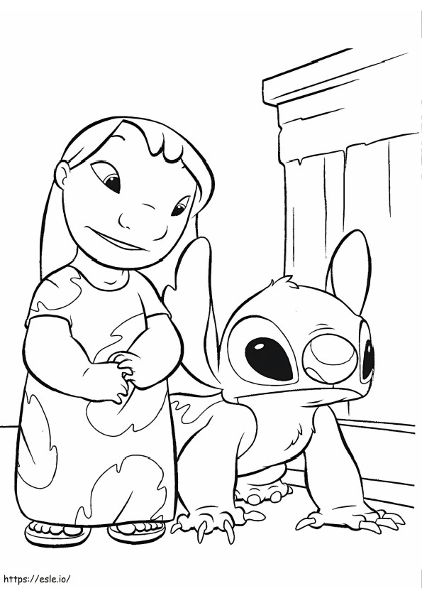 Lilo And Stitch Basic coloring page