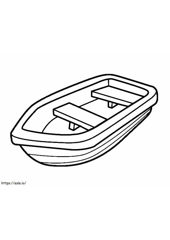 Wooden Boat coloring page