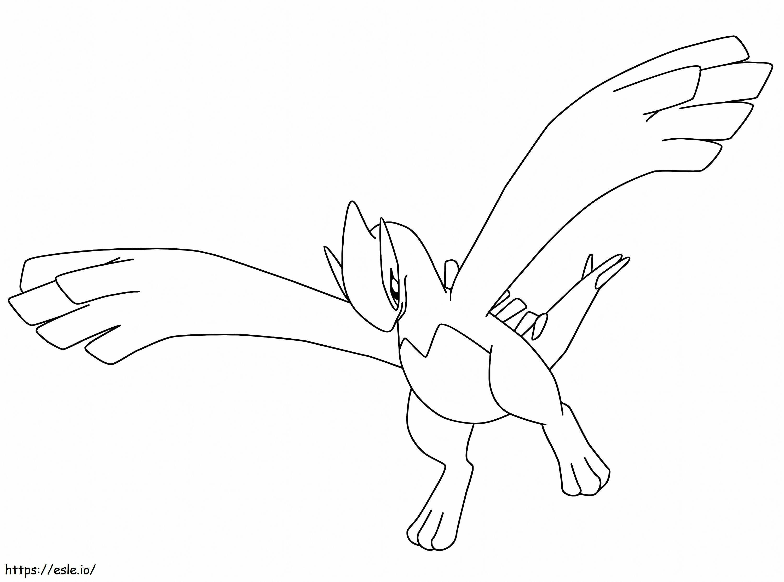 Flying Lugia coloring page