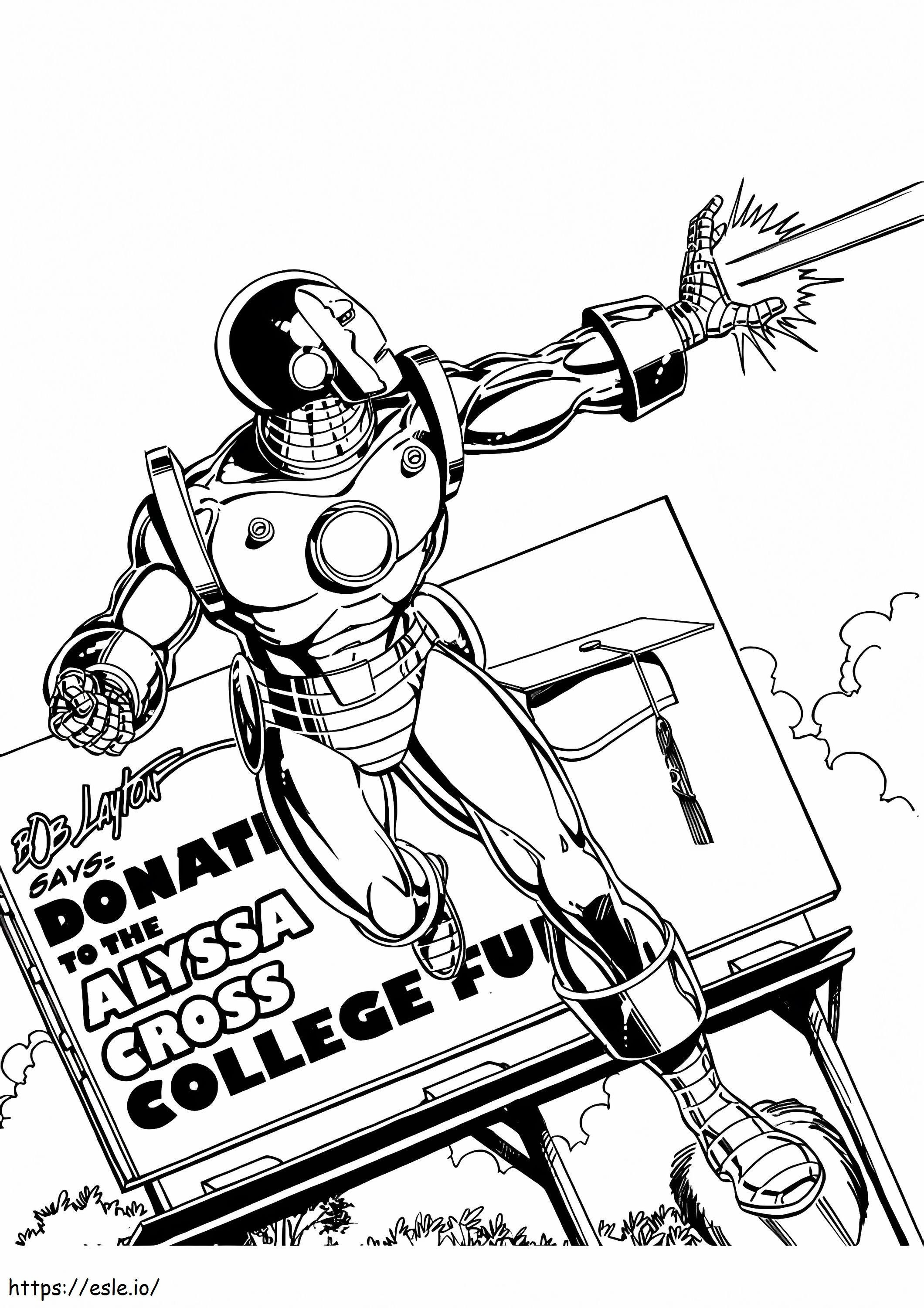 Iron Man 9 coloring page
