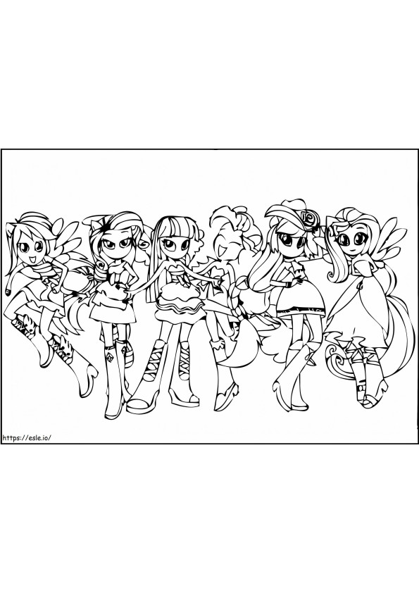Equestria Girls 16 coloring page