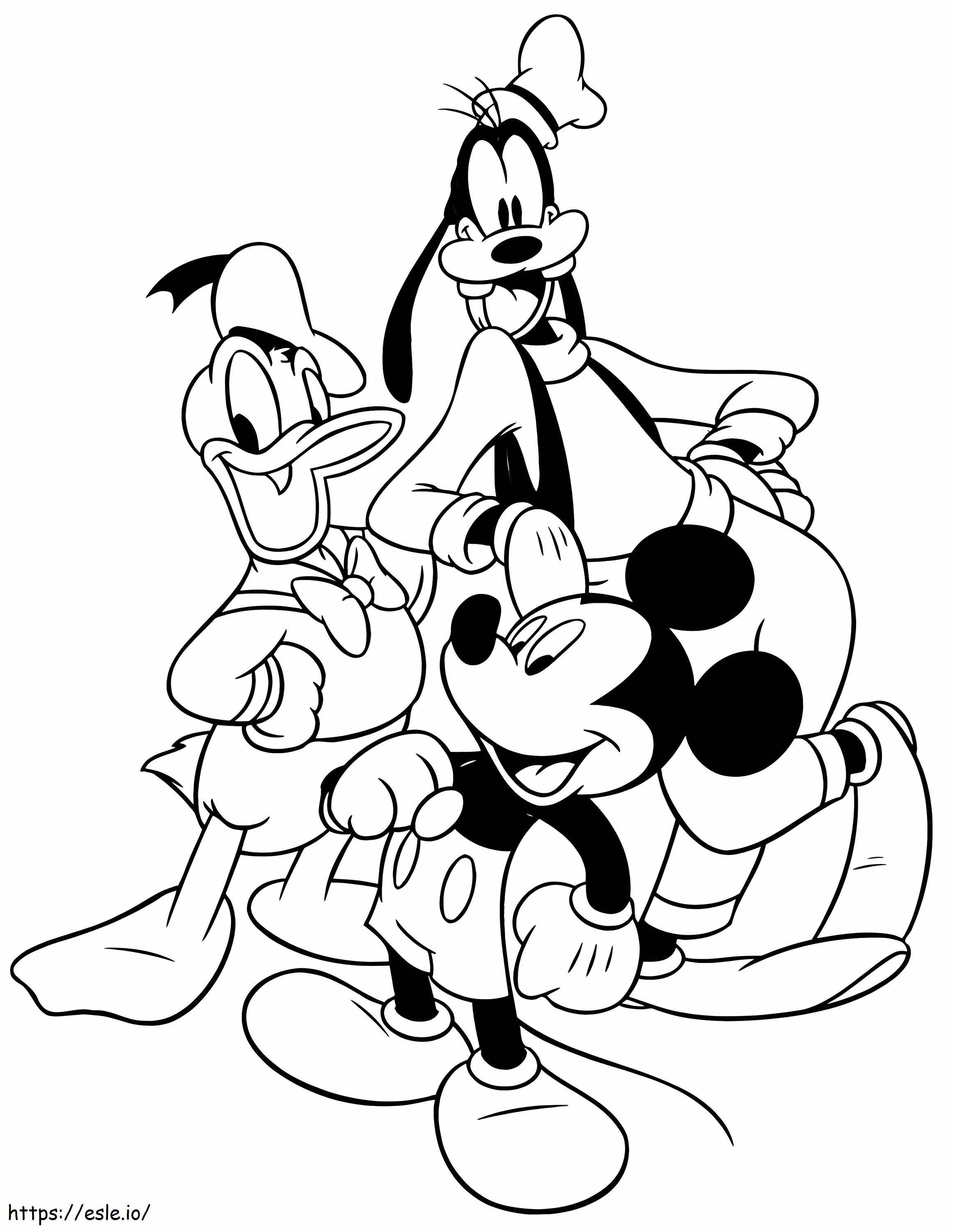 1532663581 Personagens Disney A4 para colorir