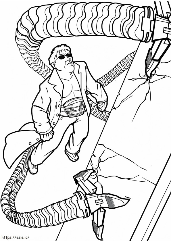 1561968167 Dr Octopus Climbing A4 coloring page