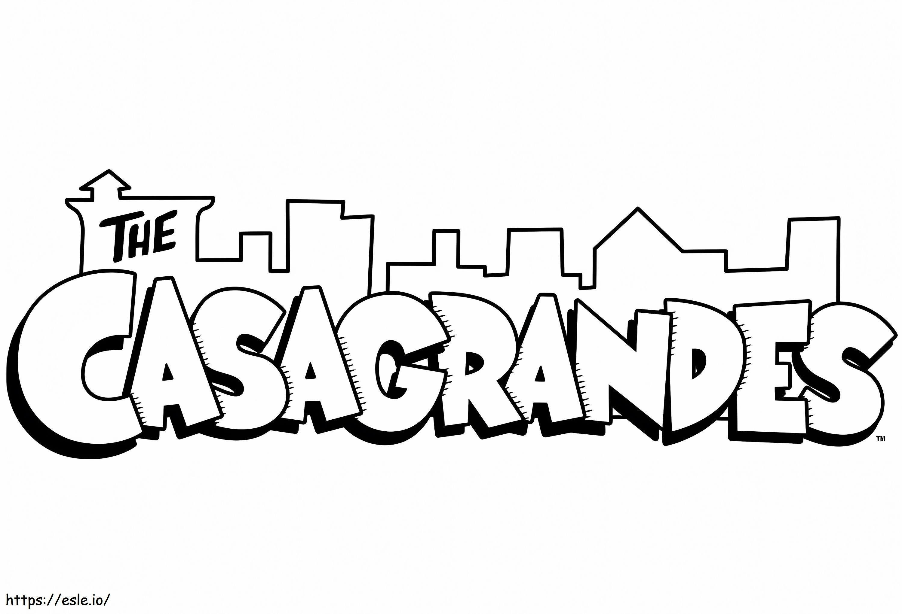 Het Casagrandes-logo kleurplaat kleurplaat