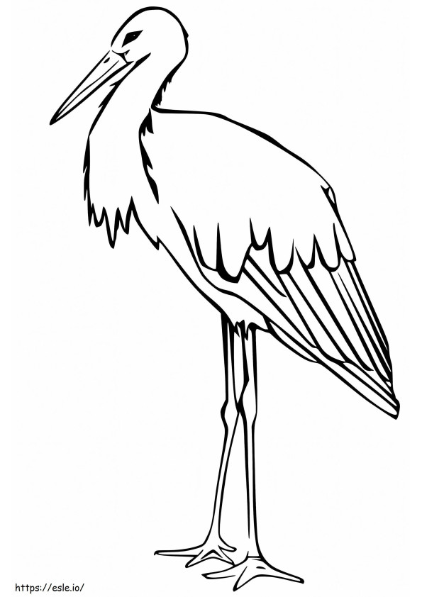 Stork Tulostettava värityskuva