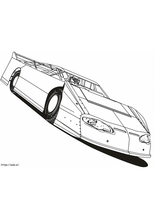 Racing Car 5 coloring page