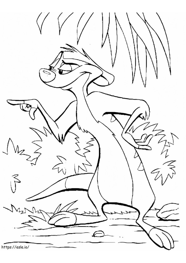 Timon From Disney coloring page