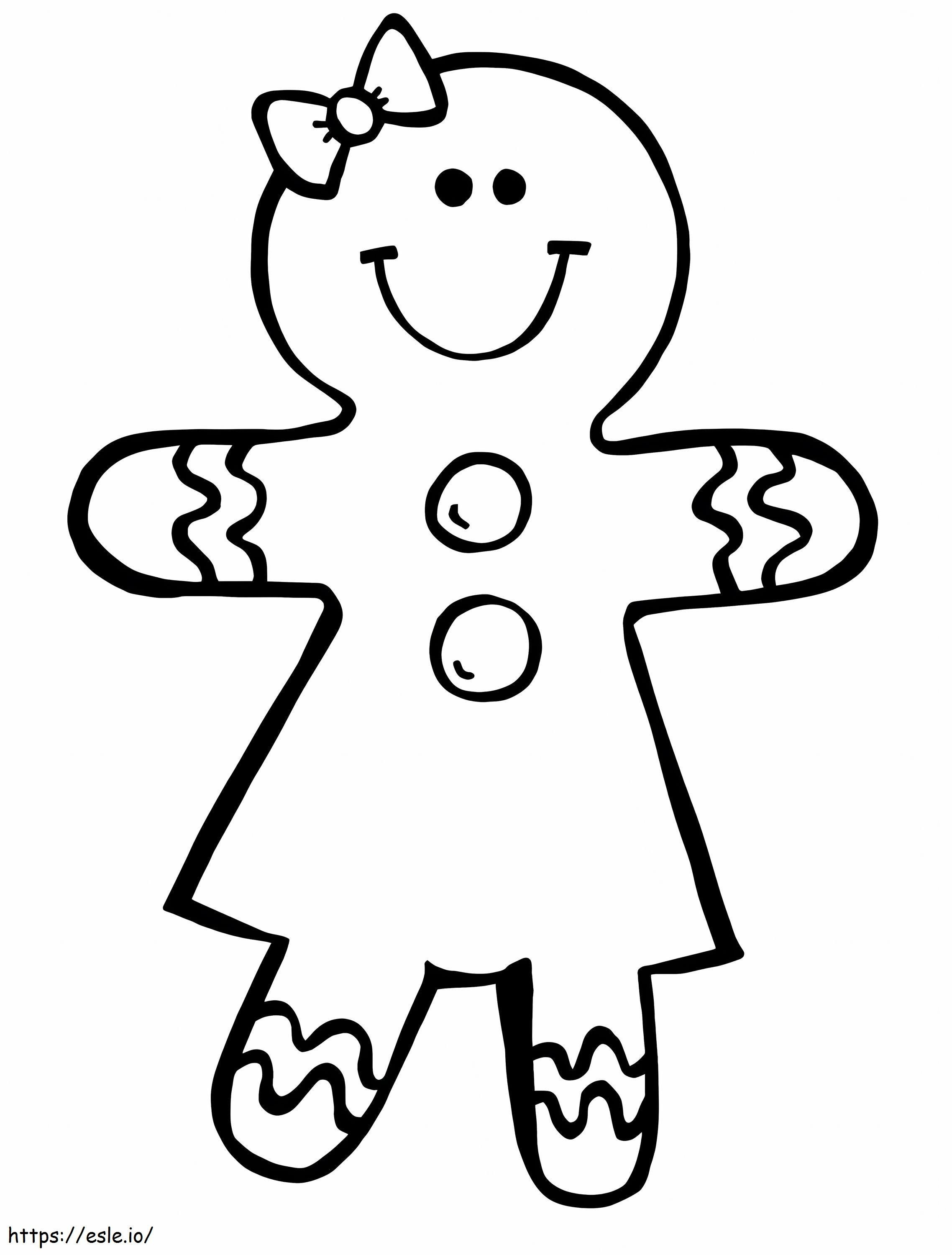 Gingerbread Girl coloring page