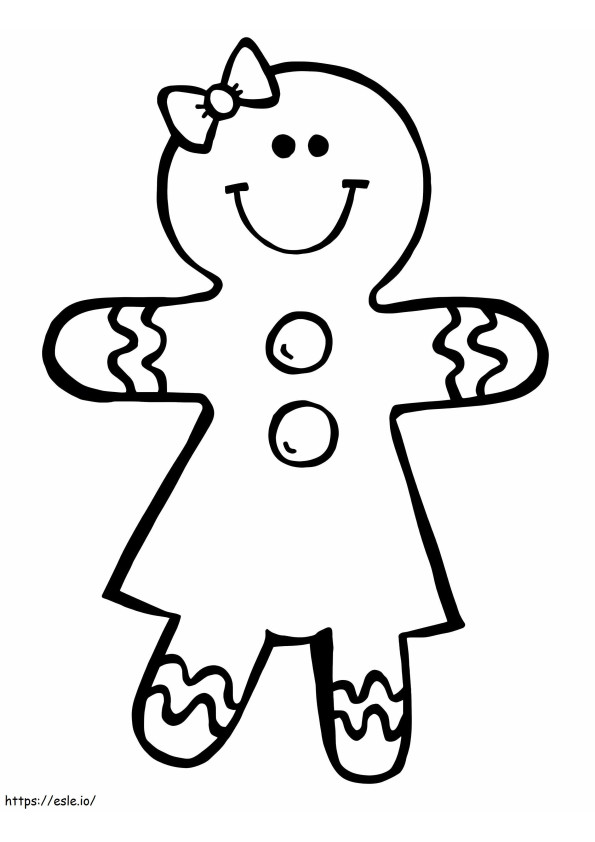 Gingerbread Girl coloring page