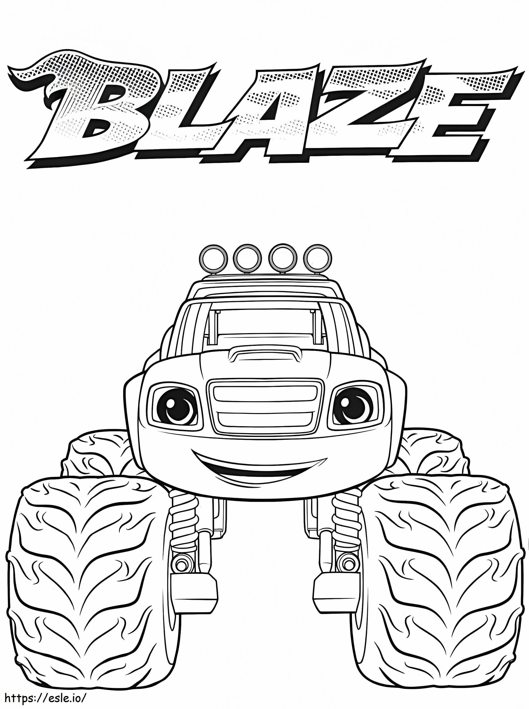 Blaze And The Monster Machines coloring page