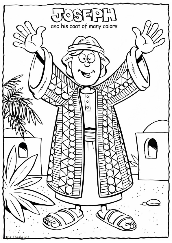 Joseph And His Coat coloring page